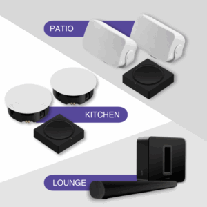 Sonos Living Room- Kitchen & Patio Smart Home Bundle