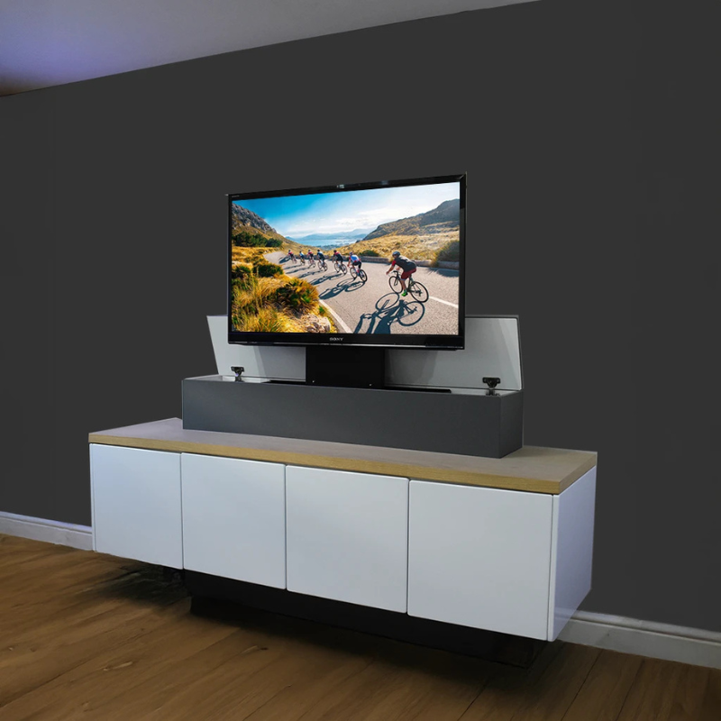 Cabinet Vertical Scroll Push Lid