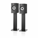 Bowers-Wilkins-606-S2-Anniversary-Edition-Bookshelf-Speakers-Black-with-stand
